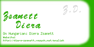 zsanett diera business card